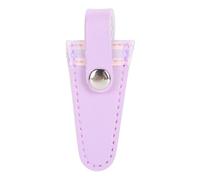 Ciseaux de couture Couverture de cuir PU protectrice pour la broderie Couture de couture de rangement sécurisé ménage 7.4x3,2 cm (Purple rose (couverture violette))