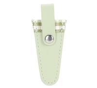 Ciseaux de couture Couverture de cuir PU protectrice pour la broderie Couture de couture de rangement sécurisé ménage 7.4x3,2 cm (Green wasabi)