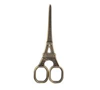 Ciseaux de couture de la tour Eiffel, ciseaux en acier inoxydable Vintage Eiffel Tower Forme de couture cisaillement DIY à la mode pour l'art Travail Fabric Papier Cropul (Bronze)