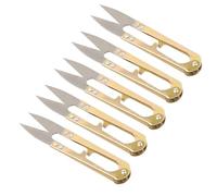Ciseaux de couture en acier inoxydable, ciseaux de couture pour point de croix, broderie, fil en U, pour tissu, fournitures de bricolage, outils, ciseaux en métal, 10 pièces