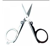 Ciseaux De Couture Portables Pliants, 1 Pièces, Mini Ciseaux De Voyage Pliants, Papier Fait À La Main, Ciseaux En Acier Argenté