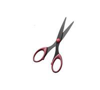 Ciseaux ， de couture tailleur professionnels en acier inoxydable Coupe tissu au point croix Coupe-tissu Fournitures bricolage (rouge)(Red)