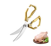 Ciseaux de cuisine 2 en 1 avec casse-noisette en acier inoxydable pour transformation de légumes, fruits, viande, poisson