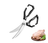 Ciseaux de Cuisine | 2 en 1 Ciseaux de Cuisine avec Casse-Noix | Cisaille Lourde pour Préparation Aliments BBQ Poisson Volaille Poulet Fruits de Mer Maison Crevettes