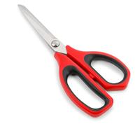 Ciseaux De Cuisine Arcos 185622 En Acier Inoxydable Et Mango Polypropylène + 215 Mm Élastomère Rouge Sous Blister.