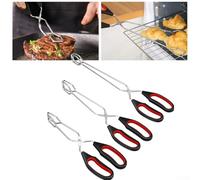 Ciseaux de cuisine avec long manche pour la cuisine et la pâtisserie, prise en main confortable pour une manipulation sans effort des aliments (L)