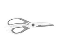 Ciseaux de cuisine, ciseaux de cuisine en acier inoxydable, fruits de mer, poisson, crabe, crevettes, homard, ciseaux à volaille pour la maison (Grise)