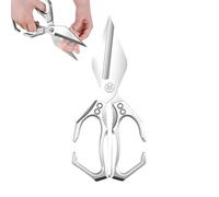 Ciseaux de cuisine - Ciseaux de volaille en acier inoxydable à poignée ergonomique Charge lourde | Cuire au couteau de remplacement de la cuisine | Bone Schneider Fish Ciseax | Accessoires de cuisson
