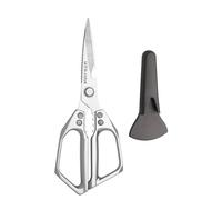 Ciseaux de cuisine en acier inoxydable - 23 cm | Outil de cuisine haute performance - Polyvalent pour viande, volaille, poisson, fruits de mer et légumes, compatible lave-vaisselle pour usage quotidie