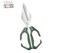 Ciseaux De Cuisine Ergonomiques 2 En 1 Seattleget, Ciseaux De Cuisine Robustes Et Multifonctionnels, Japonais Pour La Nourriture, Les Os De Poulet Et La Dinde (Vert)