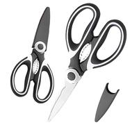 Ciseaux de cuisine multifonction en acier inoxydable épais, volaille, légumes, décapsuleur