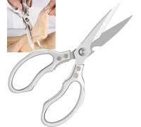 Ciseaux de Cuisine Multifonctions en Acier Inoxydable - Ciseau Professionnel pour Poisson, Volaille, Os et Légumes - 23cm