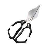 Ciseaux de Cuisine, Multifunctional Heavy-Duty Kitchen Shears, Sharp Stainless Steel Poultry Shears & Meat Scissors, Heavy Duty Kitchen Scissors for Food, Chicken Bone, Seafood & BBQ (1PCS Black)