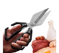 Ciseaux de cuisine pour aliments - Ciseaux à volaille inoxydables pour travaux difficiles | Coupe-légumes antidérapants pour os, poivrons, canard, débutants, barbecue, pique-nique, pâtisserie