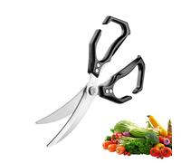 Ciseaux de cuisine pour aliments, ciseaux de cuisine 2 en 1 avec casse-noix | Ciseaux de cuisine multifonctions en acier inoxydable robuste pour salade de fruits