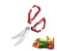 Ciseaux de Cuisine pour Aliments | Ciseaux Hachoir 2 en 1 avec Casse-Noix - Cisaille Lourde pour Préparation Aliments BBQ Poisson Volaille Poulet Fruits de Mer Maison Crevettes