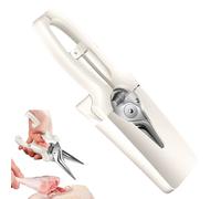 Ciseaux de cuisine robustes | Cisailles à volaille en os de poulet en acier inoxydable avec verrouillage de sécurité - Ciseaux de cuisine polyvalents antidérapants pour volaille, pour dinde, viande et