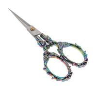 Ciseaux de Découpe pour Papier Chinois, Pointe Précise, Motif Vigne | Acier Inoxydable, Finition Rétro Classique Gravée, pour Papier de Riz et Loisirs Créatifs Maison