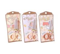 Ciseaux de dessin animé avec couvercle de protection pour enfant avec graduation, poignée ergonomique pour la fabrication de cartes pour enfants, poignée confortable