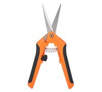 Ciseaux de jardin à ressort, verrouillage latéral, poussée automatique, ciseaux de jardin en acier inoxydable, orange