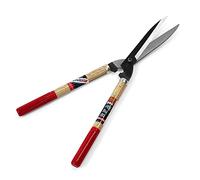 Ciseaux de jardinage Kimura Samurai, [fabriqués au Japon], cisailles à haies de qualité supérieure avec poignées en chêne japonais ultra légères, lame tranchante SK Hi-Carbon, poignée courte - 550 mm
