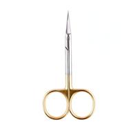 Ciseaux de manucure cuticules ciseaux à cuticules ciseaux à cuticules pédicure coude acier inoxydable cuticules cuticules cuticules ongle cuticule,Or,BH01