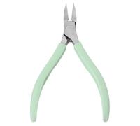 Ciseaux de manucure et de pédicure en acier inoxydable, coupe-cuticules, vert