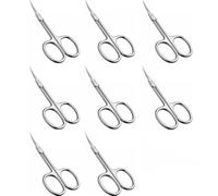 Ciseaux de manucure russes, 1 à 8 pièces, coupe-cuticules, pointe incurvée, coupe-ongles, toilettage, dissolvant professionnel en acier inoxydable, 8 pièces