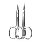 Ciseaux de manucure russes, 1 à 8 pièces, coupe-cuticules, pointe incurvée, coupe-ongles, toilettage, dissolvant professionnel en acier inoxydable, 2 pièces