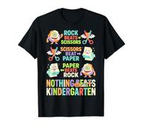 Ciseaux de Papier de Roche Amusants pour l'école Maternelle T-Shirt Graphique avec Valeur