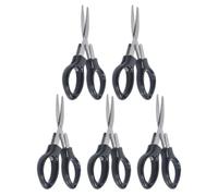 Ciseaux de Pêche Pliables Portables 10 Pièces | Ligne Tressée et Bas de Ligne, Prise Antidérapante, Coupe Leurres, Format Compact pour Voyage