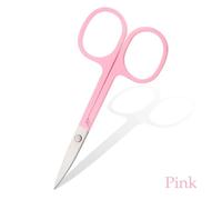 Ciseaux De Poils De Nez En Acier Inoxydable,Barbe,Sourcils,Poils Du Visage,Faux-Cils,Ciseaux De Coupe,Lames Tranchantes,Outils D'élimination - Type Pink 1pcs