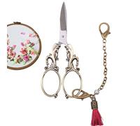 Ciseaux de rétro - Crochet de style européen, outils anciens magasins | Petites broderies faites -par -te avec chaîne, art classique et pour projets faits à la main
