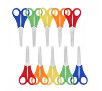 Ciseaux de Sécurité pour Enfants - 10 PCS Bout Rond en Acier Inoxydable pour Gaucher - Bricolage et Artisanat pour Étudiant