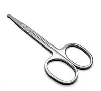 Ciseaux de sécurité ronds | Ciseaux professionnels pour poils du visage, sécurité ronde en acier inoxydable massif pour sourcils, cils, poils du nez, oreilles, coupe de moustache
