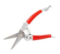 Ciseaux de taille pour plantes de jardinage, sécateur manuel avec manche rouge, cisailles de taille droites avec ressort amortisseur et verrou de sécurité pour fleurs, bonsaïs et v (Processus de