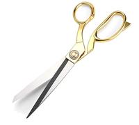 Ciseaux de tailleur professionnels, ciseaux de bricolage, différentes couleurs et mesures, acier inoxydable, papeterie, 26 cm, doré