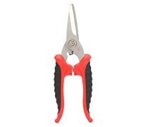 Ciseaux d'électricien et de jardin à tête droite de 180 mm avec lame en acier 3CR13 - Outil de coupe industriel polyvalent pour tôles fines, câbles et plastiques - Manche en