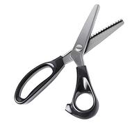 Ciseaux Dentelés, Ciseaux pour Travaux Manuels et Couture, Ciseaux de Différentes Couleurs et Mesures, Acier Inoxydable, Ciseaux à Découper en Tissu, Qualité Professionnelle, (7 mm, noir)