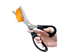 Ciseaux dentelés en acier inoxydable confortable - Ciseaux à tissu