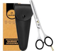 Ciseaux Desepaississant Cheveux 6.5""/16.5cm Avec Pu Couverture En Cuir,Ciseaux Coiffure Desepaissir Professionnel,Ciseaux De Coiffure À Effiler,Ciseaux Effileur Coiffure Pour Hommes & Femmes
