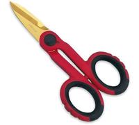 Arcos Ciseaux d'électricien Ecopro – Lame inox 140 mm recouverte de tungstène – Manche PP rouge