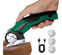 Ciseaux Électrique, Ciseaux Électrique Tissu Couture, Cutter Électrique Rechargeables sans Fil avec 3 lames de coupe | 320 Coups/Min | Verrouillage de Sécurité pour Carton Cuir Tissu Tapis Textile