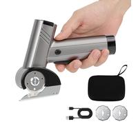 Ciseaux Électrique, Ciseaux Électrique Tissu Couture, Cutter Rotatif Électrique Rechargeables sans Fil avec écran de Niveau de Batterie | 360 Coups/Min pour Carton Cuir Tissu Tapis Textile Plante