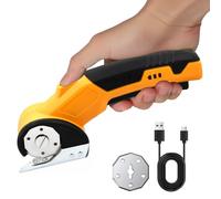 Ciseaux Électrique Rechargeables sans Fil - Ciseaux Cranteurs Couture - Cutter Rotatif Électrique | 240 Coups/Min | Verrouillage de Sécurité pour Carton Cuir Tissu Tapis Textile Plante en Pot