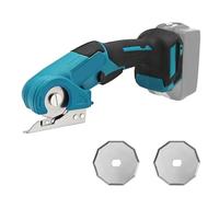 Ciseaux Electrique Sans Fil Compatible avec Makita 18V Batterie, Cutter Rotatif Électrique, Ciseaux Electrique Tissu Couture avec Verrouillage de Sécurité pour Tissu, Cuir, Tapis (sans batterie)