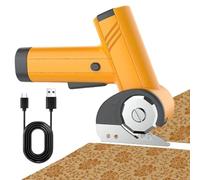 Ciseaux Électriques - Batterie 2000mAh Rechargeable Avec Éclairage LED Pour Taille - Découpeur Électrique 4V pour Carton | Pour Papier Tissu Artisanat Tapis Garage Travail de Bureau et Construction
