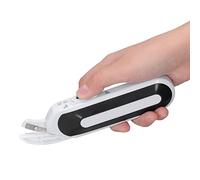 Ciseaux électriques, Ciseaux électriques Portables sans Fil, 2 Modes D'alimentation, Ciseaux électriques avec Lame en Métal, Couvercle de Ciseaux pour Couture, Tapis, Cuir,