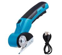 Ciseaux Électriques Coupeur sans Fil, Ciseaux Electrique Cutter Rotatif ÉLectrique 4V Universels pour Tapis, Élagage, Plastique, Carton, Cuir, Vert