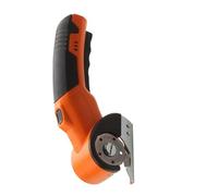 Ciseaux électriques, Petits Ciseaux Électriques, Coupe-carton Rotatif, Coupe Rapide Du Tissu Et Cuir,pour tapis en cuir(Orange)